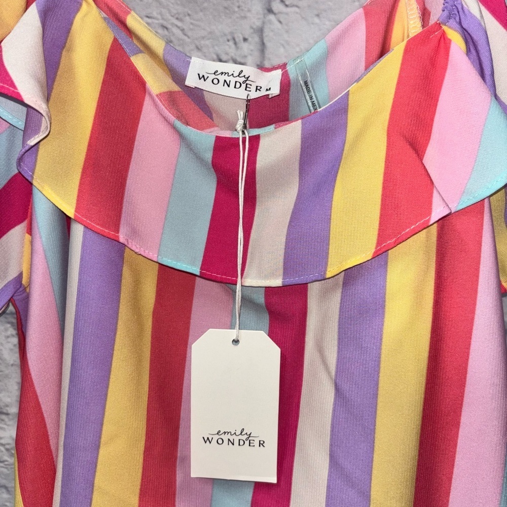 Colorful Ruffle Top - Picture 4 of 5